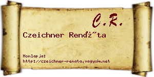 Czeichner Renáta névjegykártya